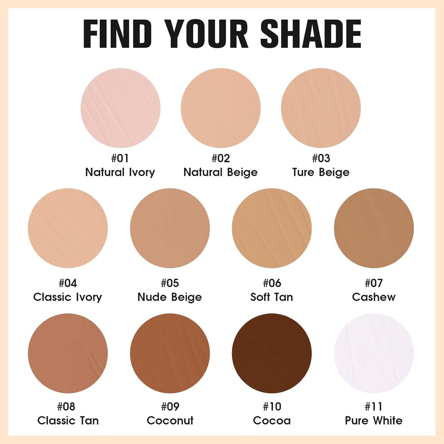 UCANBE Matte Liquid Foundation with Brush, Skincare Serum Foundation Face Makeup with Hyaluronic Acid, Medium to Full Coverage Waterproof Oil Control Longwear, for Mature Skin, Soft Tan, 1 fl. oz.