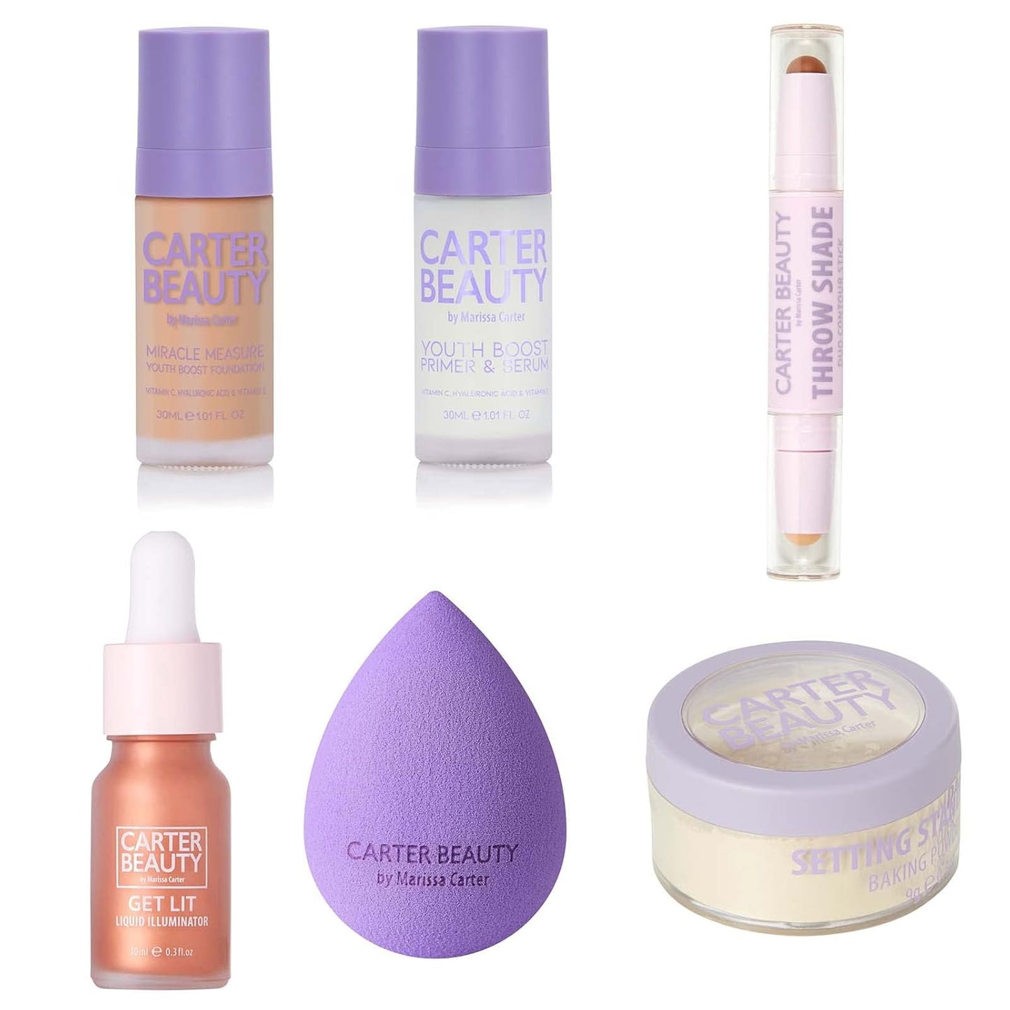 Carter Beauty Miracle Skin Set - Shortbread for Women 7 Pc