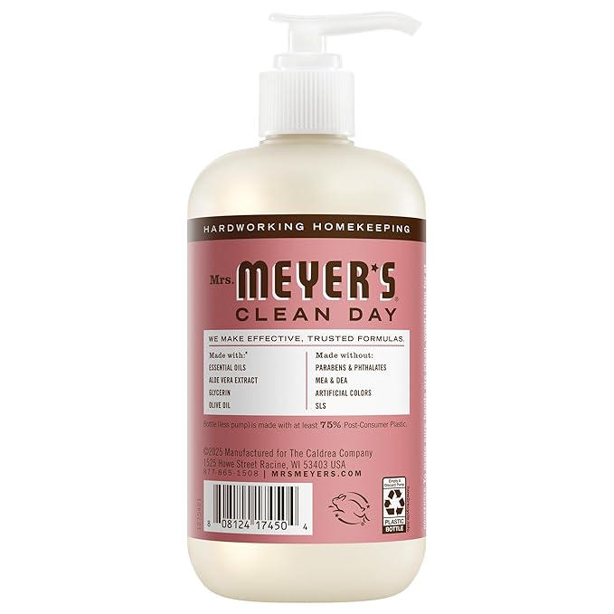 MRS. MEYER'S CLEAN DAY Hand Soap, Rosemary Scent, 12.5 Fl Oz Bottle