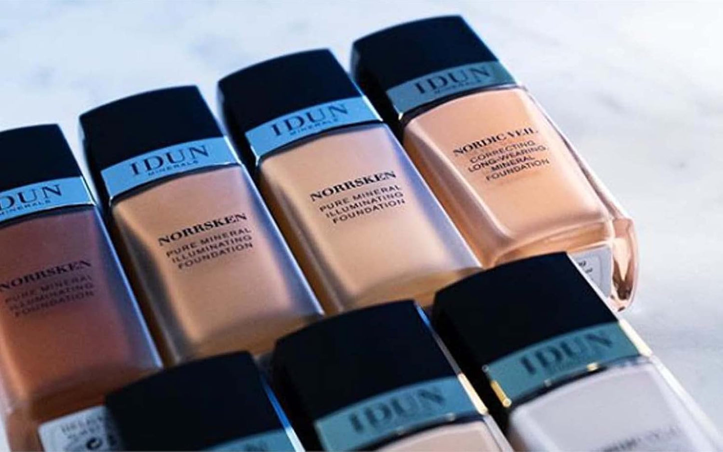 Liquid Norrsken Foundation - Silky Smooth Coverage - Luminous, Dewy Finish for Dry and Dull Skin - Water Resistant and Vegan Makeup - 214 Ylva - Neutral Dark - 1.01 oz