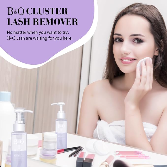 Lash Remover for Cluster Lashes Lash Cluster Remover 100ML Cluster Lash Remover Cluster Lash Glue Remover DIY at Home Lash Adhesive Remover Lash Bond Remover(Remover-100ml)