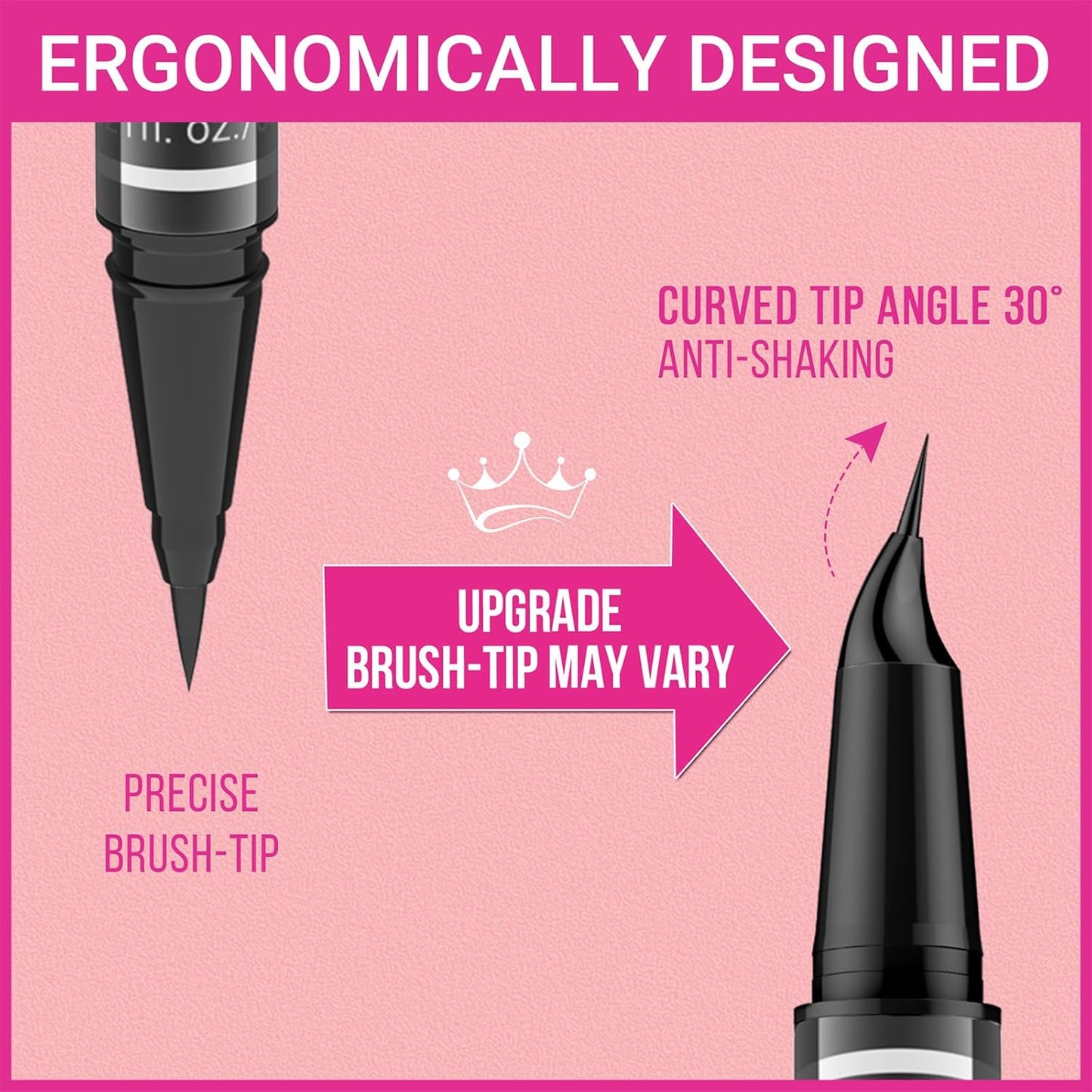 iMethod Eyebrow Pen - Eyebrow Pencil Magical 2-in-1 Eye Brow Pencils for Women with 4-Fork-Tip & Precise Brush-Tip for Natural Hair-Like Brows, Last All-Day, with Eyebrow Spoolie Brush, Reddish Brown