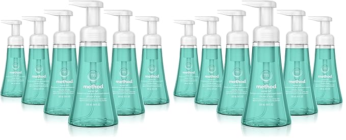 Method Foaming Hand Soap,Waterfall,Paraben and Phthalate Free,10 fl oz,(Pack of 12)