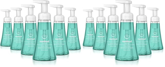 Method Foaming Hand Soap,Waterfall,Paraben and Phthalate Free,10 fl oz,(Pack of 12)