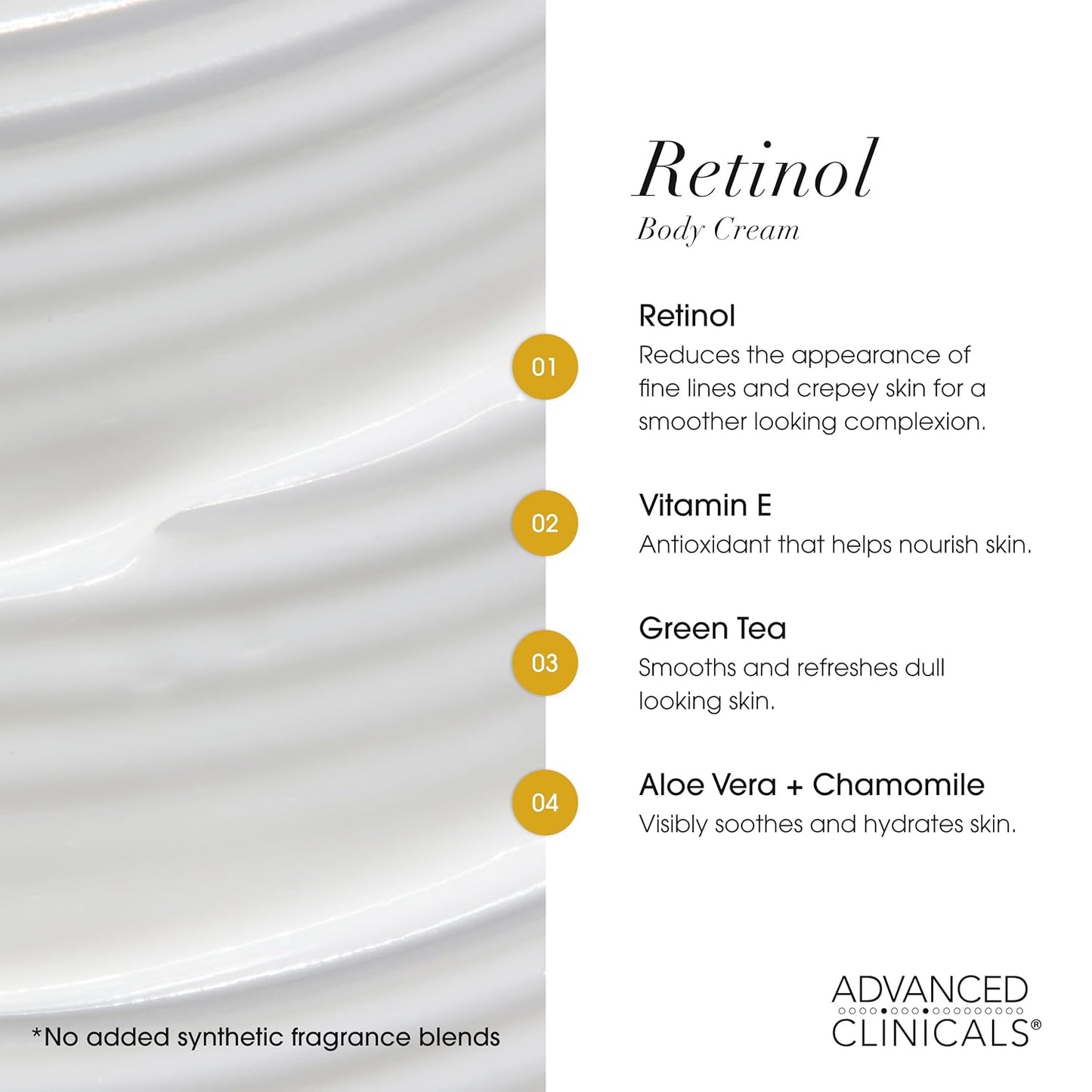 Advanced Clinicals Retinol Body Cream + Green Coffee Bean Oil Thermo - Firming Body Lotion 2pc Skincare Set For Women & Men | Body & Face Moisturizer Set Helps Improves Appearance Of Crepey Skin, 2PC