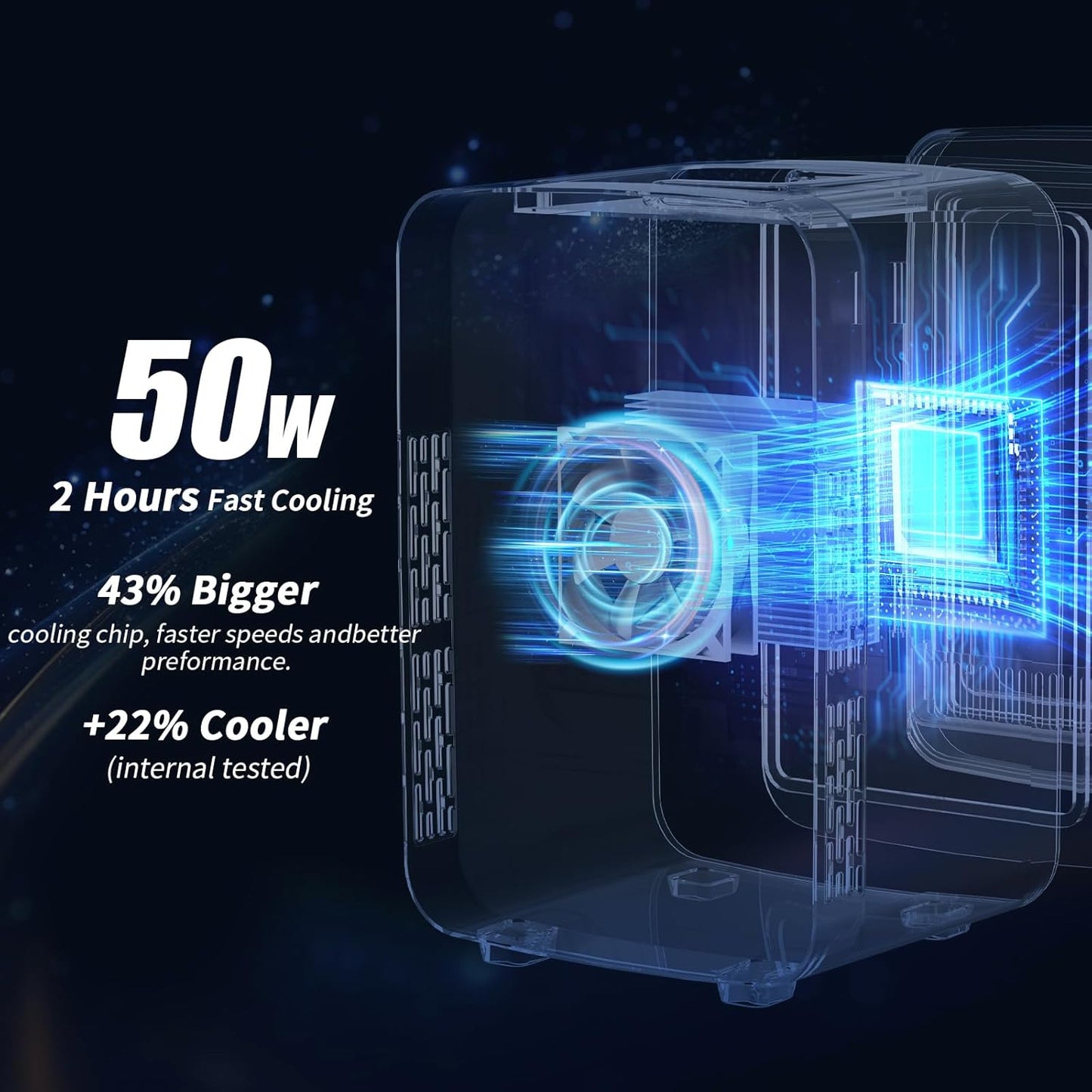 YASHE Mini Fridge, 4 Liter/ 6 Cans Skincare Fridge for Bedroom, 110V AC/ 12V DC Thermoelectric Cooler and Warmer for Drink, Office, Car, Orange