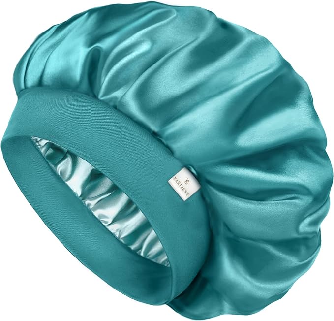 YANIBEST Silk Bonnet for Men Women Hair Bonnet for Sleeping Double Layer Satin Bonnet for Natural Curly Hair Unisex Sleep Cap