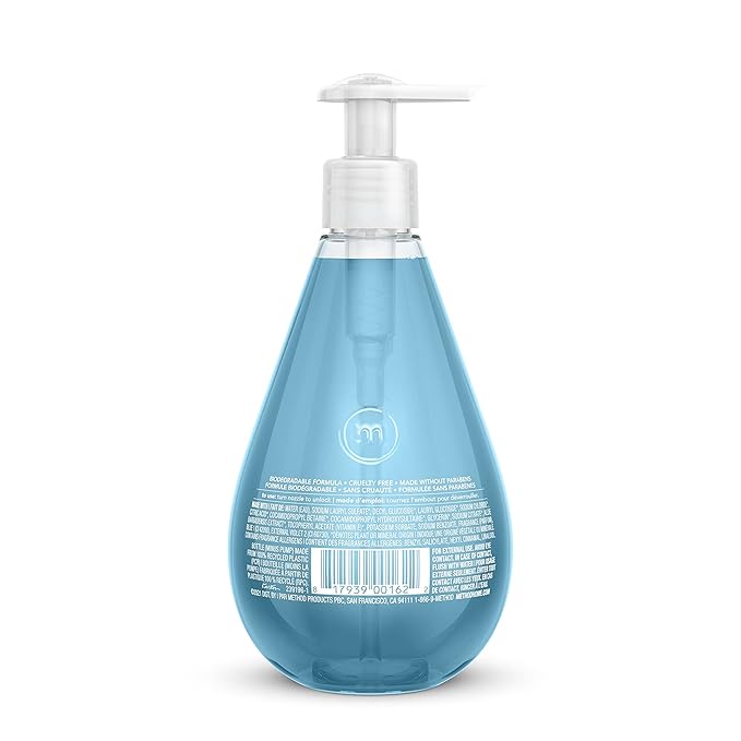 Method Gel Hand Soap, Sea Minerals, 12 Fl Oz (Pack of 6)