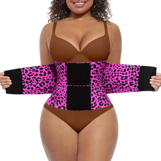 FeelinGirl Waist Trainer Long Torso Waist Cincher Trimmer Ab Belt Tummy Control Body Shaper Triple Wrap Women and Men