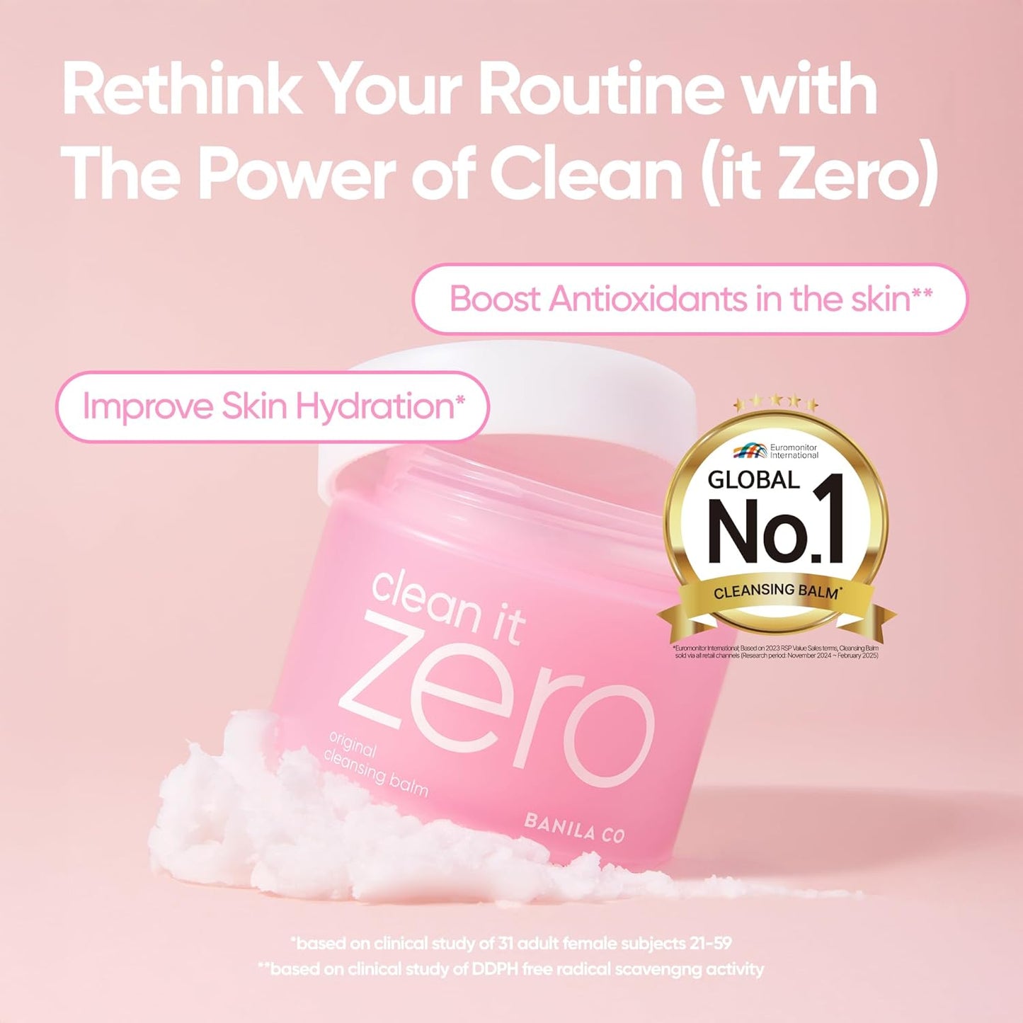 BANILA CO Clean it Zero Original Cleansing Balm Big Size | Korean Makeup Remover, Cleansing Oil, Facial Cleanser for All Skin Types | Vegan | Made with Acerola Berry & Vitamin C (180ml / 6.08 fl.oz)