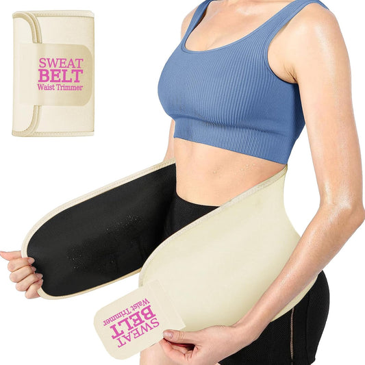 ZPP Waist Trainer for Women and Men, Neoprene Sweat Band Waist Trimmer Belt Slimming Stomach Wrap for Workout