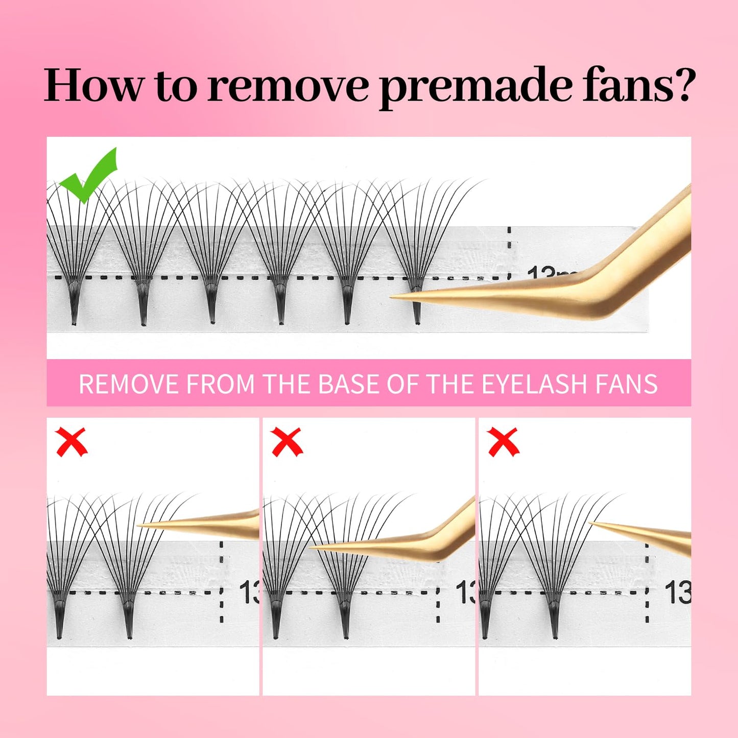 Premade Fans Eyelash Extensions 16D Volume Lash Extensions 0.07 Thickness Eyelash Extension C Curl Premade Lash Fans Mix 9-16mm Fluffy Soft Handmade Lash Fan(16D-0.07-C,9-16mm)