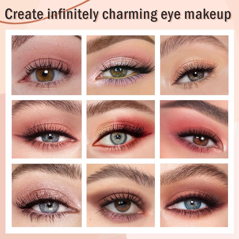 12 Girds Colorful Matte Shimmer Eyeshadow Palette for Eye Makeup,High Pigmented Eye Shadow Primers Powder Palet de sombras de ojos 12-B