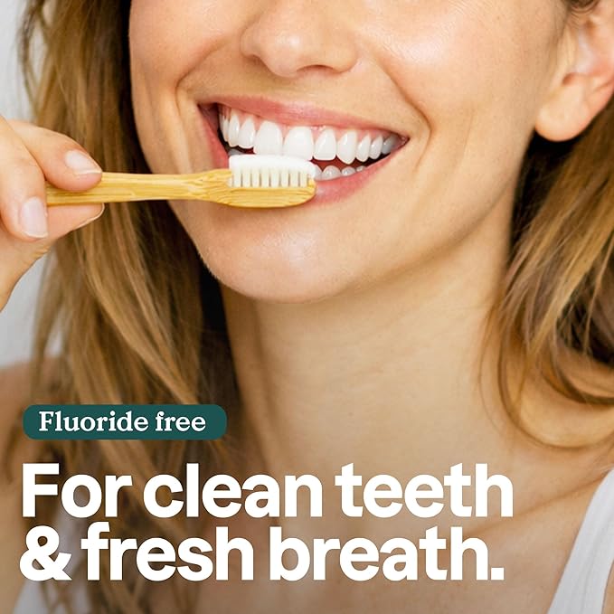 Attitude Fluoride-Free Fresh Breath Toothpaste, Peppermint Flavor, Vegan & Cruelty-Free, Sugar-Free, Plant & Mineral-Based Ingredients, Clean Oral Care, 4.2 Oz