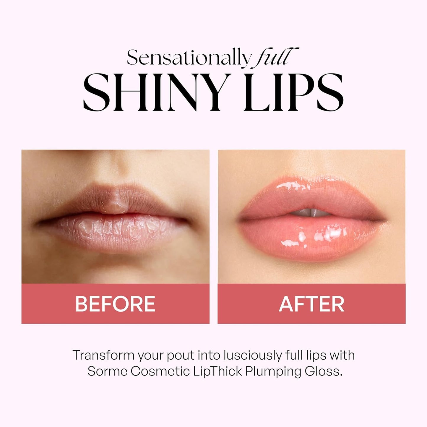 Sorme' Treatment Cosmetics Lip Thick Plumping Gloss, Barely