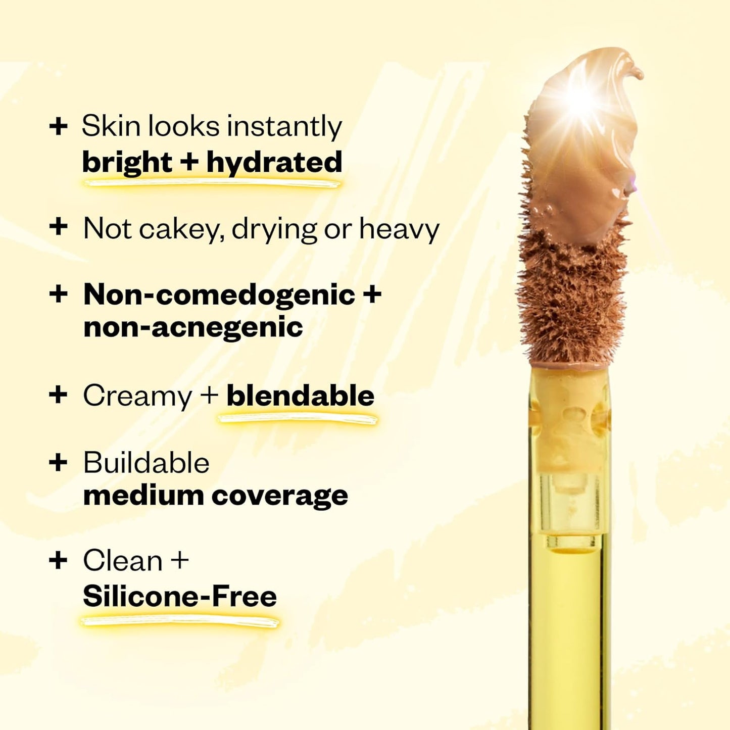 Kosas Revealer Concealer - Medium Coverage Makeup with Hyaluronic Acid, Conceals Dark Circles Under Eyes, Dark Spots and Blemishes + Brightens, Hydrates, Long-Lasting & Vegan, (Tone 06 O)