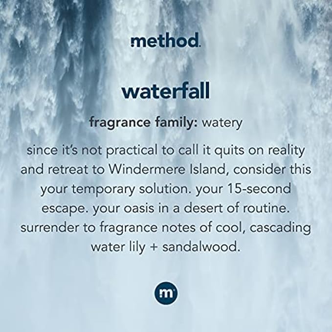 Method Foaming Hand Soap,Waterfall,Paraben and Phthalate Free,10 fl oz,(Pack of 12)