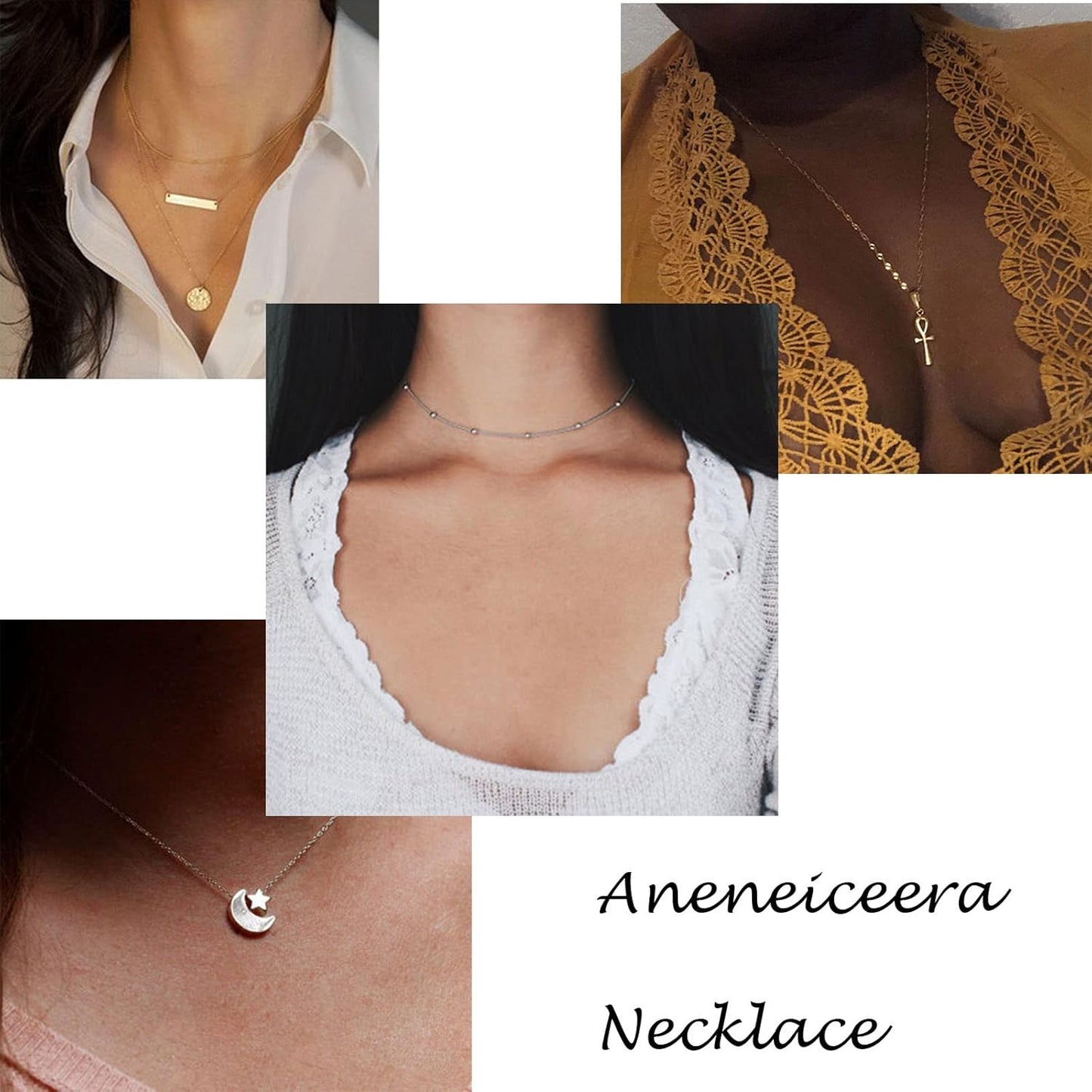 Boho Layered Sequins Pendant Necklace Coin Necklace Gold Necklace Disc Pendant Necklace Chain Circle Necklace Jewelry for Women