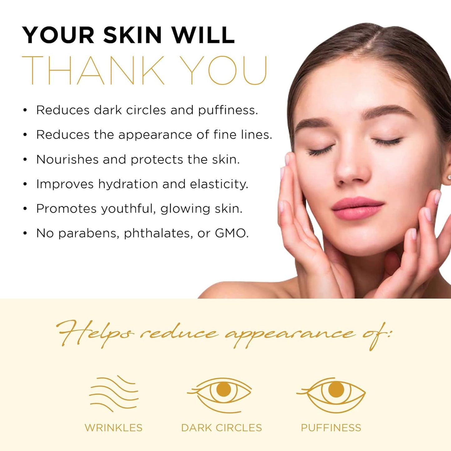 AZURE 24K Gold & Black Pearl Luxury Firming Under Eye Pads - Moisturizing & Restoring Eye Mask Patches - Reduces Fine Lines, Wrinkles, Dark Circles & Puffiness - Skin Care Made in Korea - 5 Pairs