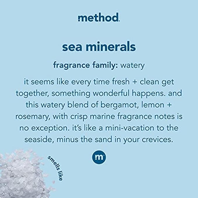 Method Foaming Hand Soap, Sea Minerals, Paraben and Phthalate Free, 10 Fl Oz (Pack of 12)
