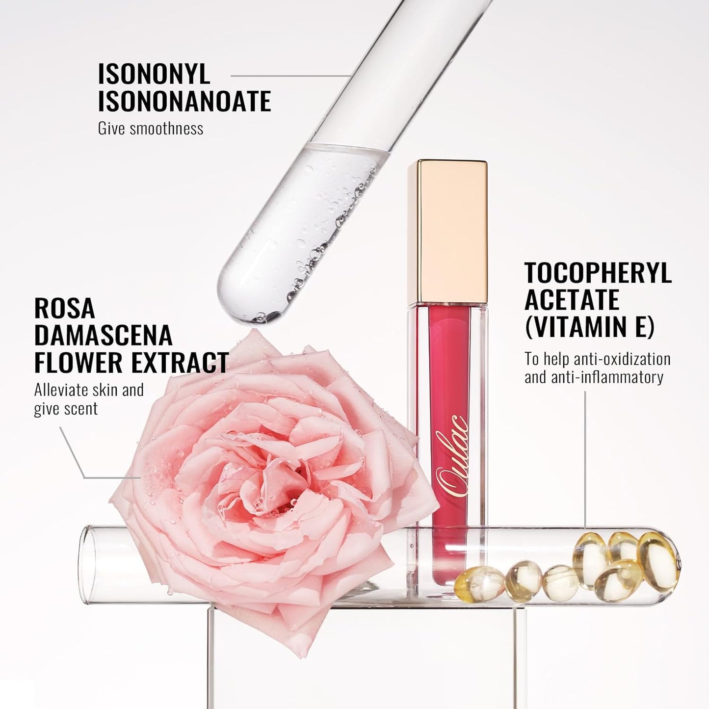 Oulac Pink Matte Lipstick for Women, Long Lasting Liquid Lip Stick High Impact Lip Gloss Full Coverage Lip Makeup with Vitamin E Waterproof Formula,Vegan M29