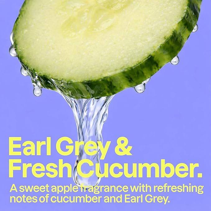 ATTITUDE Foaming Hand Soap, EWG Verified, Plant and Mineral-Based Ingredients, Vegan and Cruelty-free Personal Care Products, Earl Grey & Fresh Cucumber, 10 Fl Oz