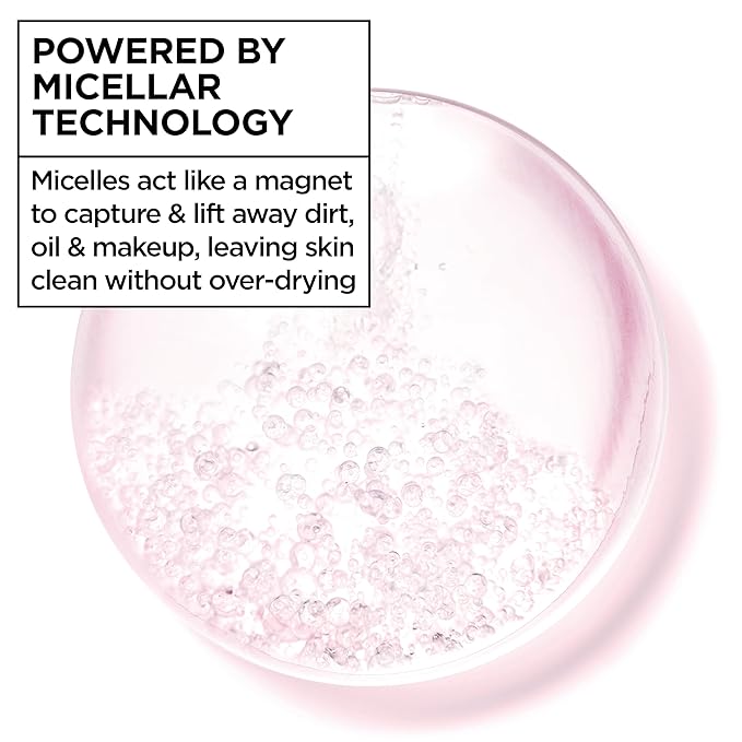 Garnier Micellar Water, Hydrating Facial Cleanser & Makeup Remover, Suitable for Sensitive Skin, Vegan, Cruelty Free, 13.5 Fl Oz (400mL), 2 Count