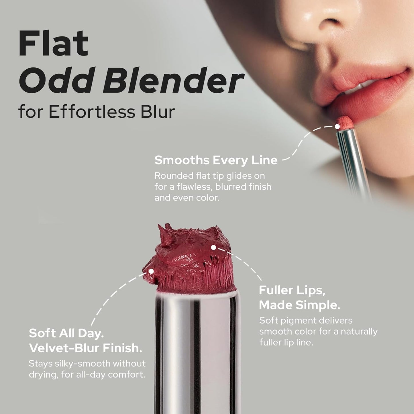 Unseen Blur Lip Tint Long-Lasting Stain, Blendable 3.2g (Arise, 3.2)