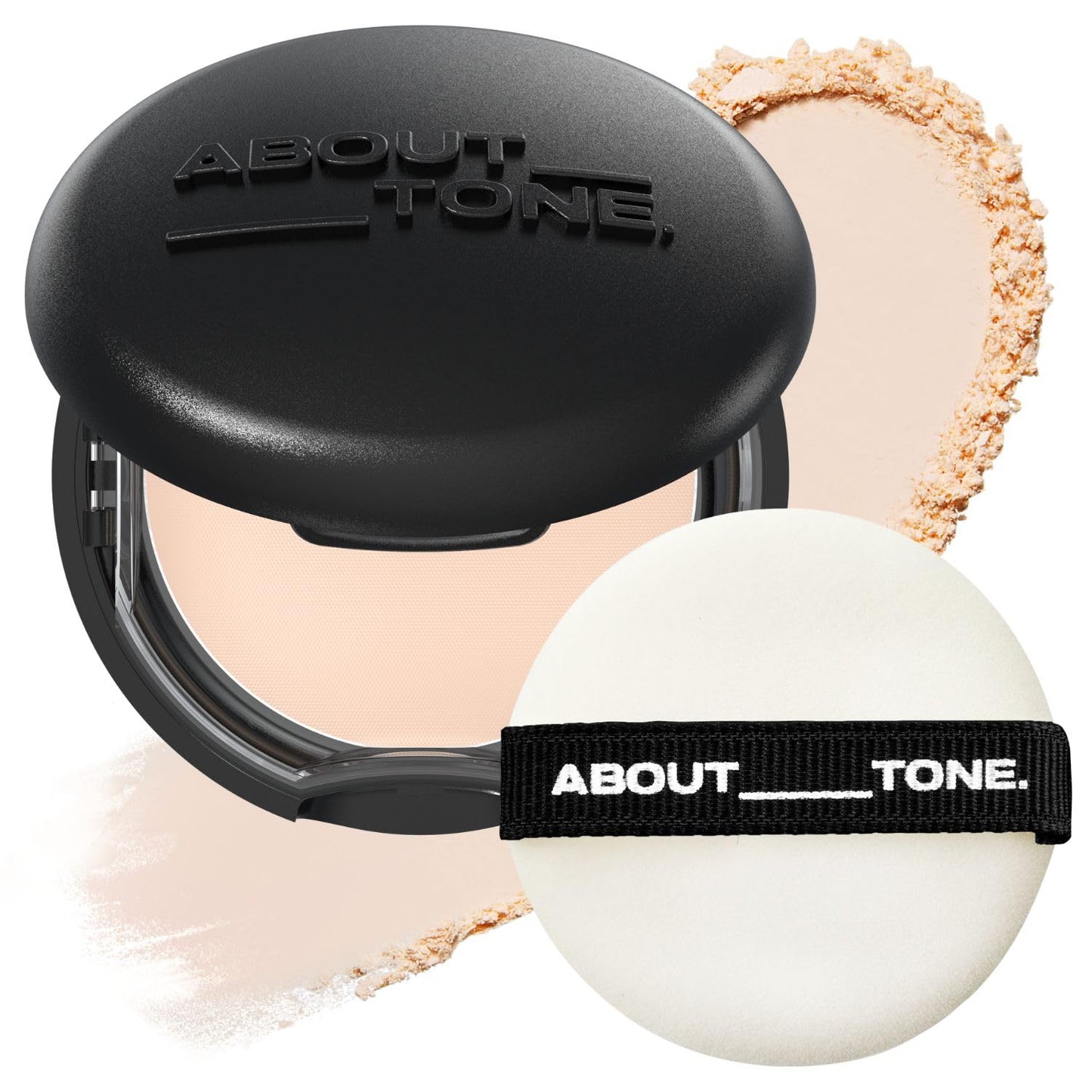 Blur Powder Pact 0.32oz - Pressed Powder Compact with Mirror and Puff Makeup Setting Finishing Blurring Natural Translucent Lightweight Face Sebum Oil Control Vegan Formula (02 LIGHT)