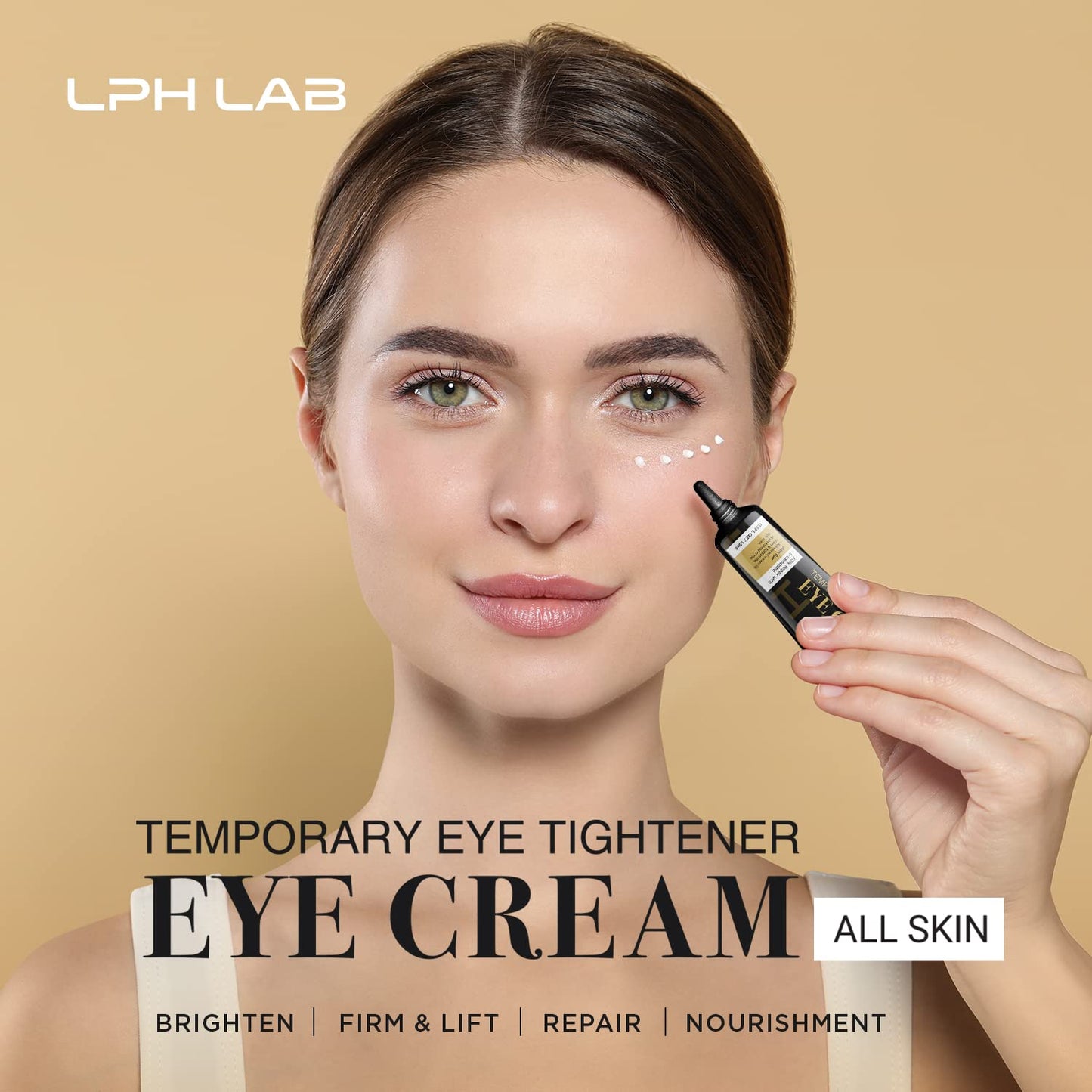 Temporary Eye Tightener Eye Cream, Instant Reduces Under-Eye Bags, Dark Circles&Puffiness, Anti Aging Fine Lines, Firm That Delicate Skin Under Your Eyes 0.5 oz