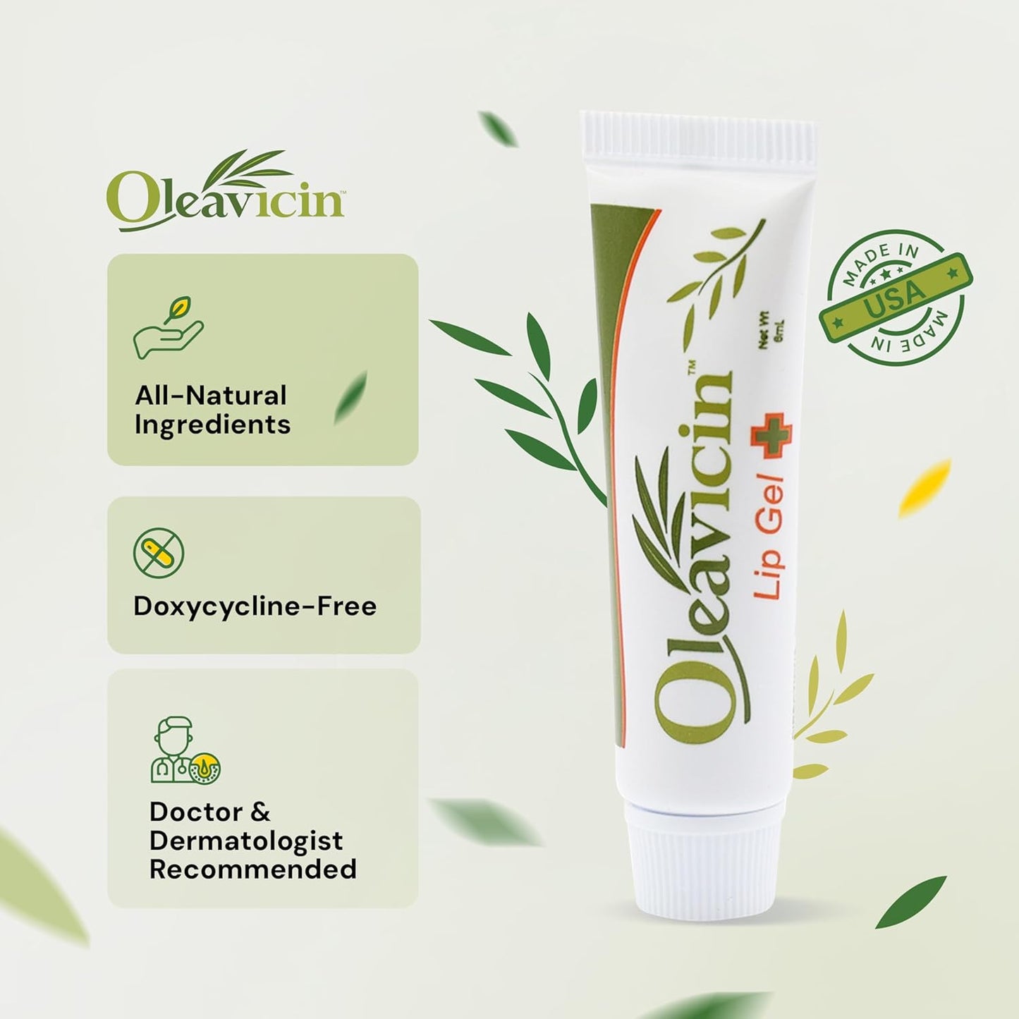 All Natural & Organic Fever Blister & Cold Sore Treatment & Relief Ointment Gel 1.3oz(3.8)