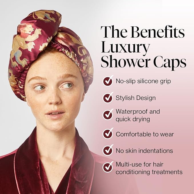 Kitsch Harry Potter x Microfiber Hair Towel Wrap for Women – Ultra Absorbent Microfiber Bath Towels for Wet, Curly, Long/Short Hair, Anti-Frizz Hair Wrap, Great Hair Care Gifts for Women – Gryffindor