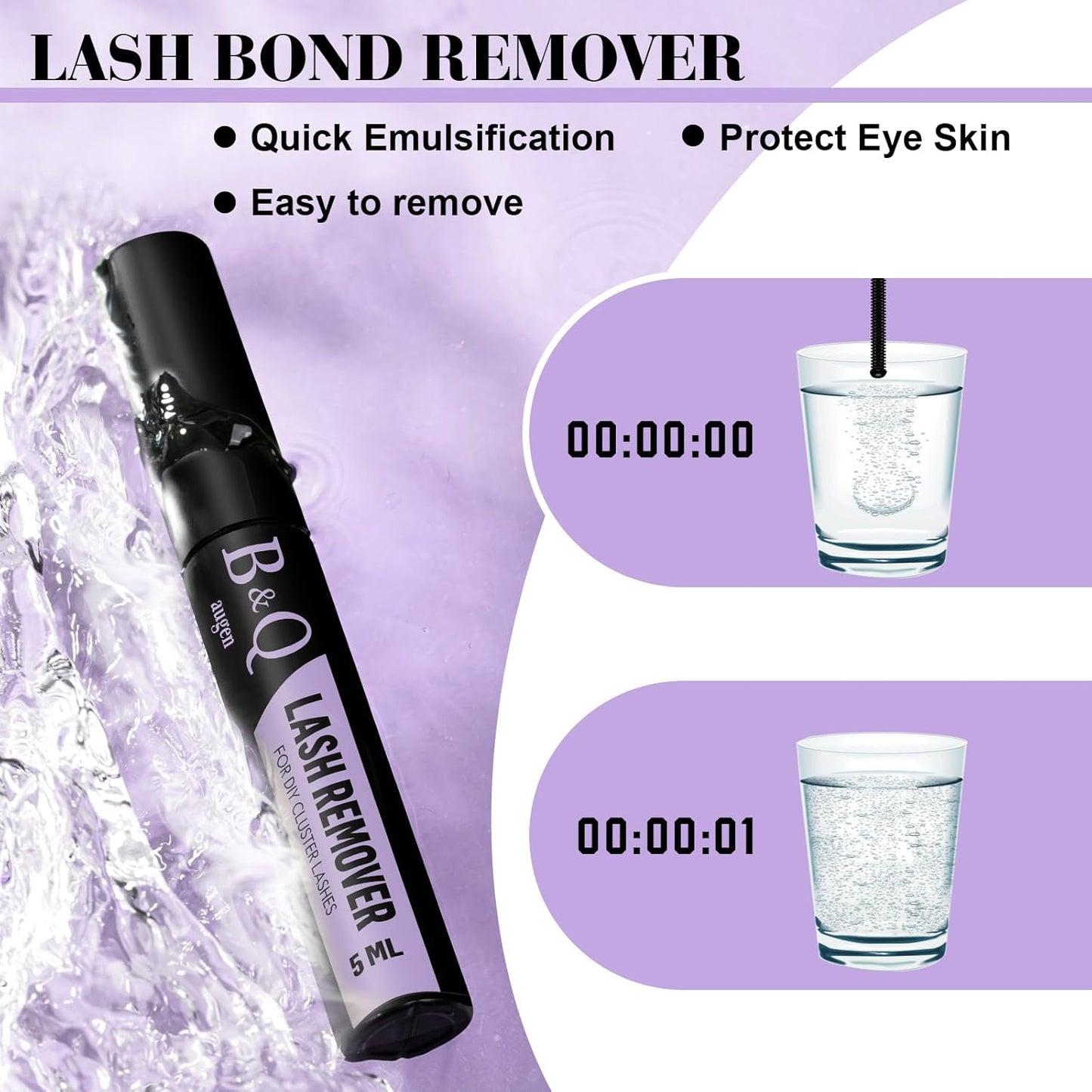B&Q Lash Clusters Kit 280PCS Eyelash Clusters Kit,40D 50D D 9-16MIX Individual Lash Comfortable Eyelash Extension Set, Classic Look with Bond and Seal Waterproof, Remover DIY at Home(Set,40D+50D)