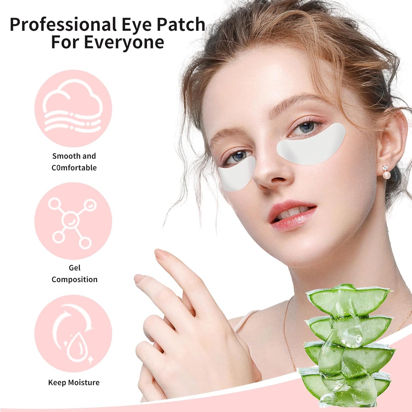50Pairs Eyelash Extension Gel Patches Kit Natural Hydrogel, Lash Gel Pads for Beauty Makeup Mask Kit Supplies Eye Mask Pads Beauty Tools (Purple)