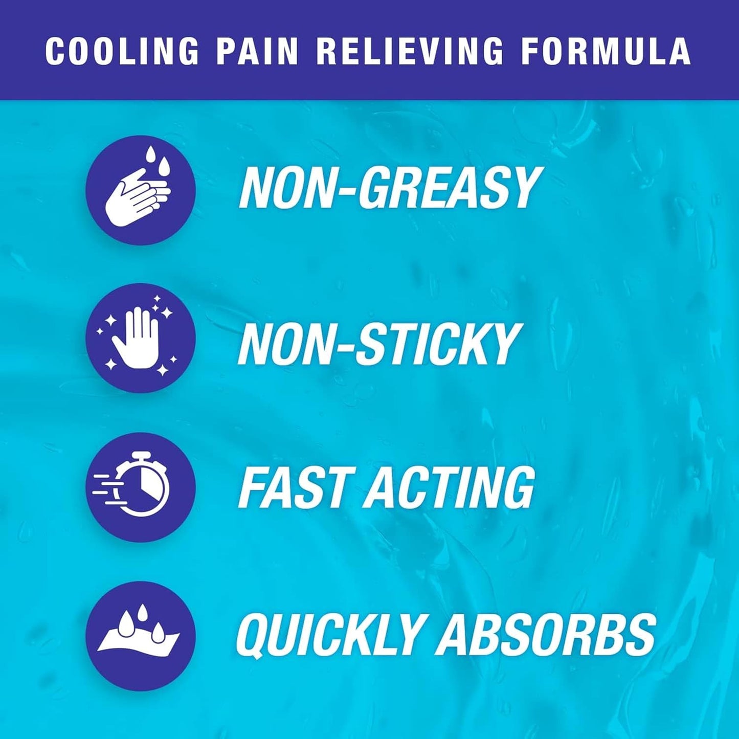 Blue Goo Pain Relieving Gel – Relief for Back, Neck, Muscle and Joint Pain, Fast-Acting Cooling and Soothing Relief with 100% Pure Emu Oil, 4 oz (1 Pack)