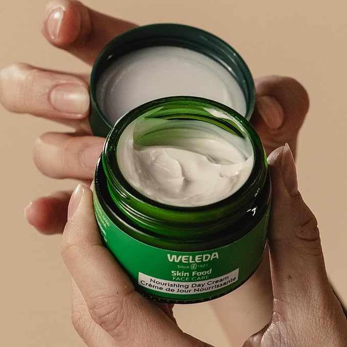 Weleda Skin Food Face Care Nourishing Day Cream,1.3 Fluid Ounce,Plant Rich Moisturizer with Olive Leaf Extract,Squalane and Chamomile,(Pack of 2)