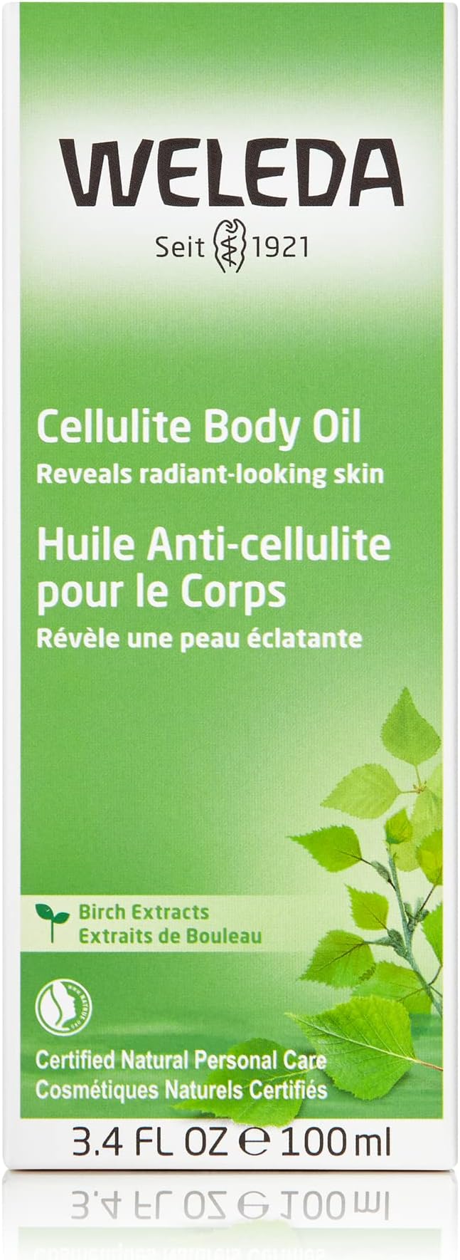 Weleda Birch Cellulite Body Oil 3.4 Fluid Ounce,Plant-Rich Oil with Birch,Rosemary and Jojoba,(Pack of 2)