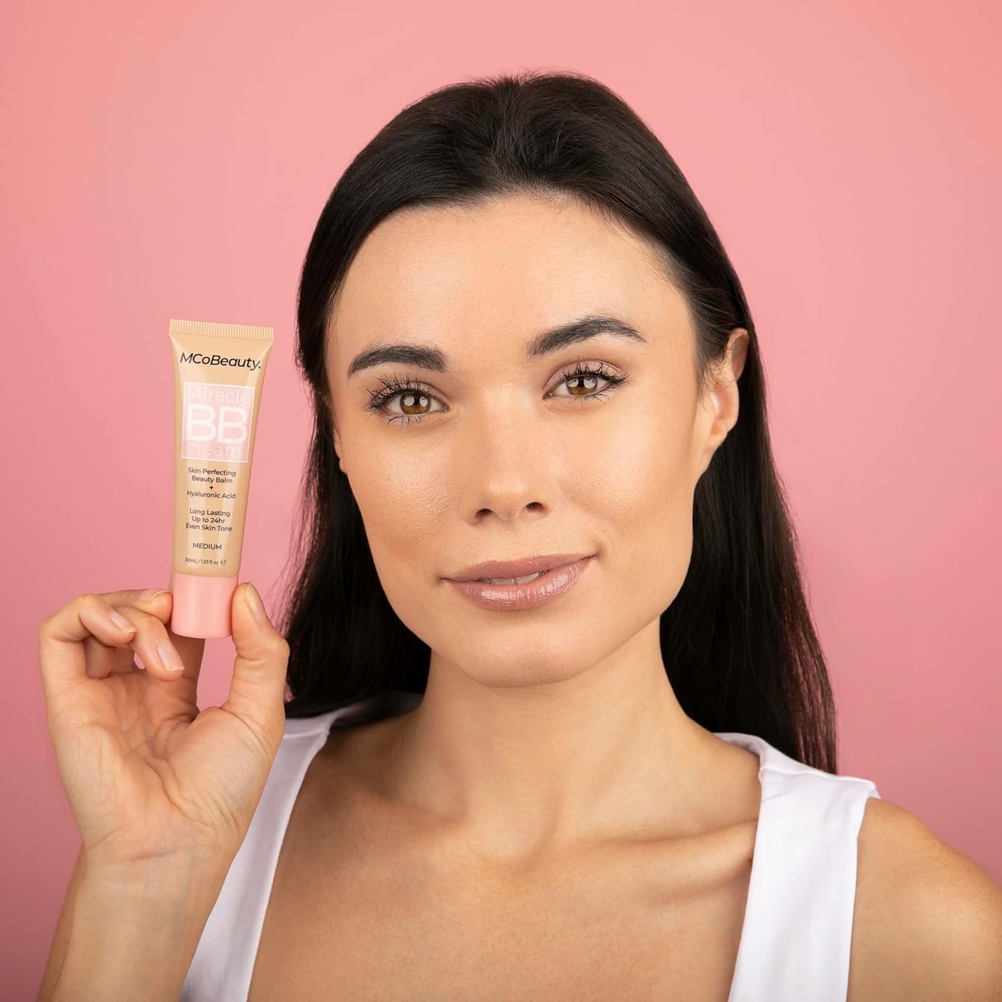 MCoBeauty Miracle BB Cream, Medium, Skin-Perfecting Coverage for Effortless Beauty, Vegan, Cruelty Free Cosmetics