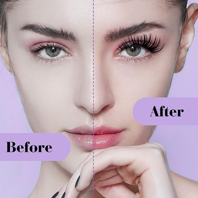 B&Qaugen Manga Lash Clusters DIY Individual Lashes 50D-D-9-16MIX 300 PCS False Eyelash Cluster Manga Cluster 30D 40D 50D D Curl Eyelash Extensions at Home (50D-D,9-16MIX)