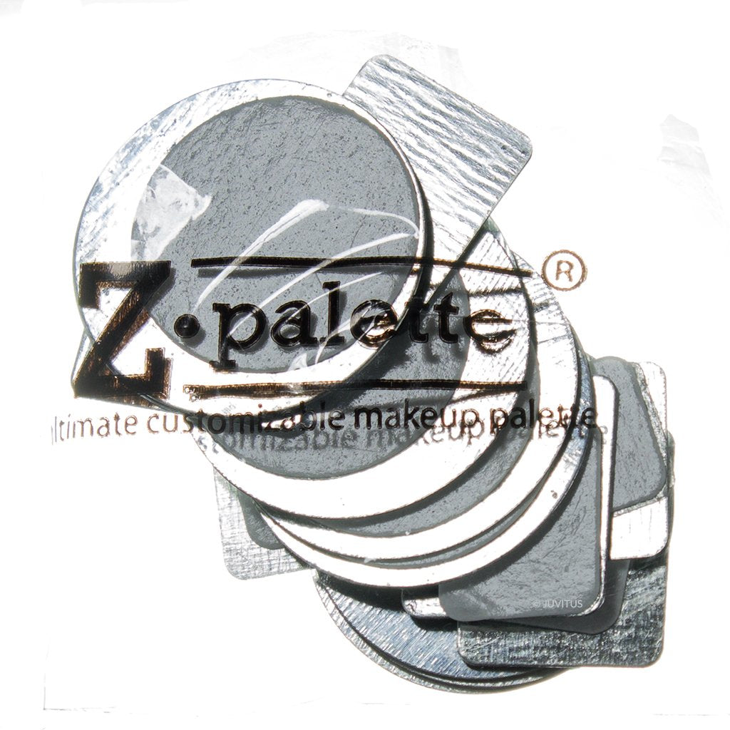 Z Palette Large Metallic Collection (Metallic Silver) with 20 Piece Metal Stickers - Made Exclusively for JUVITUS