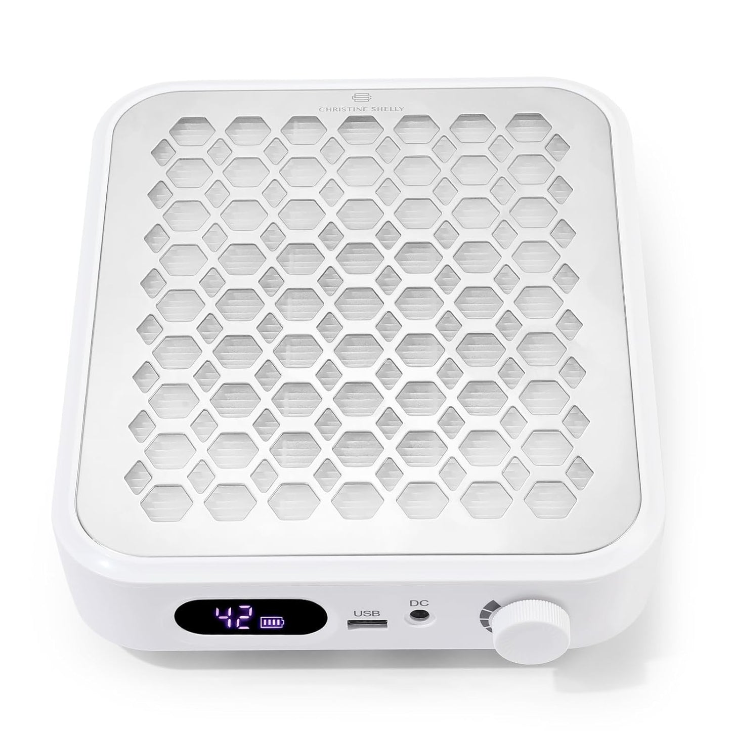 Nail Dust Collector, Rechargeable Dust Collector Nail Tech, Powerful Vacuum Fan Vent Dust Collector Extractor Dust Suction Machine for Acrylic Nails Polishing, Nail Salon&Home