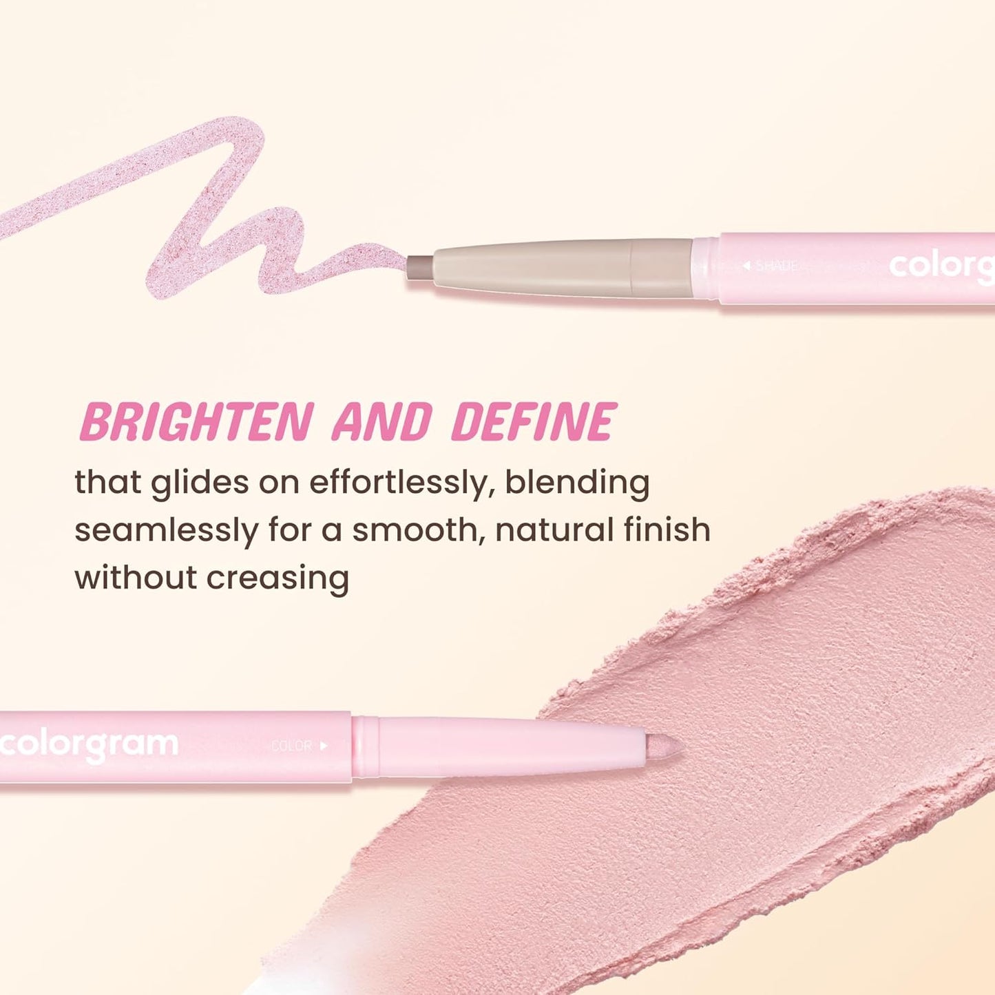 COLORGRAM Under Eye Highlighter Stick 01 Warm Tone | Silky-Smooth Long-Lasting Highlighter & Contouring Stick for Smudge-Proof, Shining Daily Makeup | K-Beauty Face Highlighters & Luminizers