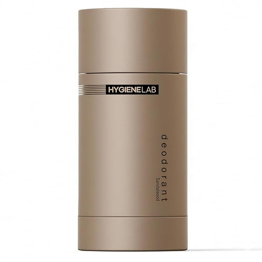 HygieneLab Men’s Deodorant – Aluminum-Free, 24-Hour+ Odor Protection, EWG Verified, Smooth Glide Application, Powered by Essential Oils, Premium Sandalwood Scent