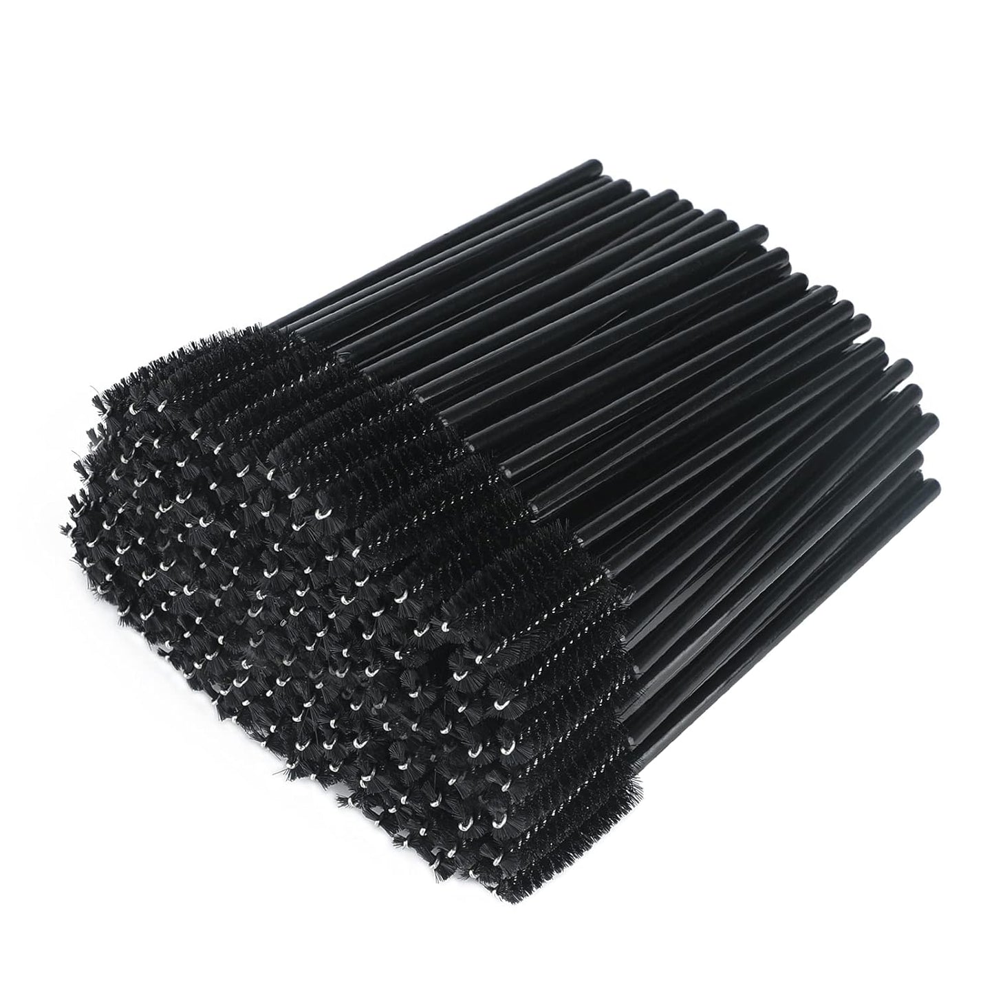 G2PLUS 300PCS Eyelash Brush, Disposable Eyelash Mascara Brushes Wands Applicator Tools Makeup Brush Kits, Eyelash Spoolies Eyelashes Brush for Eyelash Extensions and Eyebrow Brush (Black)