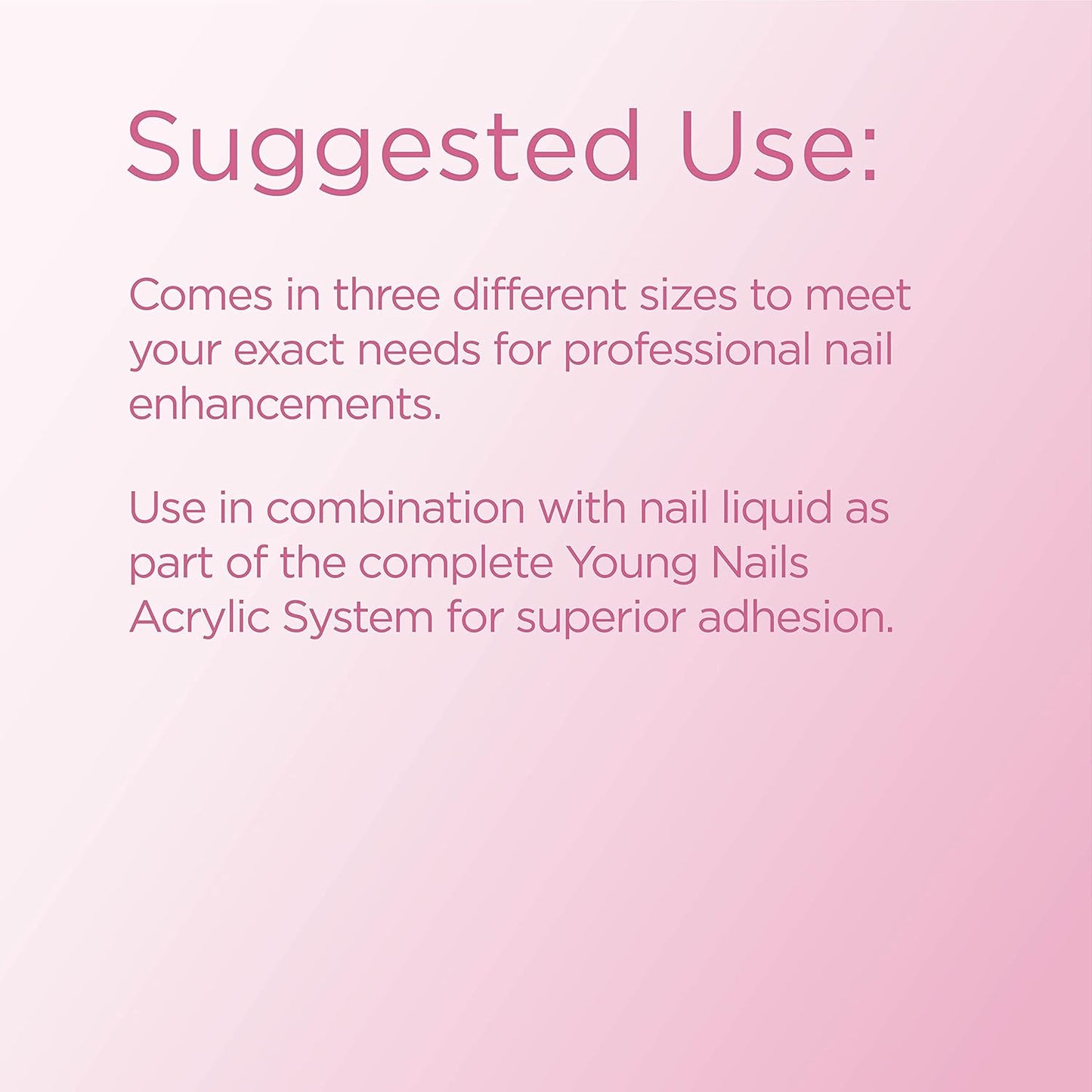 Young Nails Acrylic Core Powder - Self-Leveling Acrylic Nail Powder, Clear Nude Pink White Acrylic Powder for Nail Extenstion, Professional Grade, Superior Adhesion, Color - White, 85g