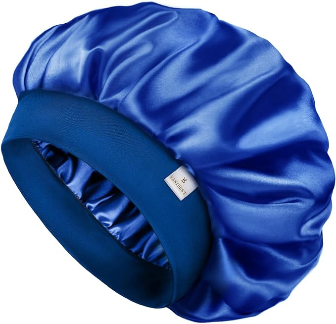 YANIBEST Silk Bonnet for Men Women Hair Bonnet for Sleeping Double Layer Satin Bonnet for Natural Curly Hair Unisex Sleep Cap
