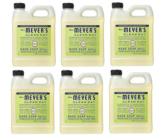 Earth Friendly, Mrs. Meyers Liquid Hand Soap Refill 33 Oz Lemon Verbena Scent - Pack of 6
