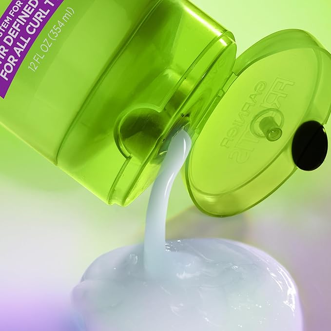 Garnier Fructis Curl Nourish Conditioner, Curly Hair Conditioner with Coconut Oil and Plant Protein, Up to 48HR Defined Curls for all Curl Types, 21 Fl Oz (Packaging May Vary)