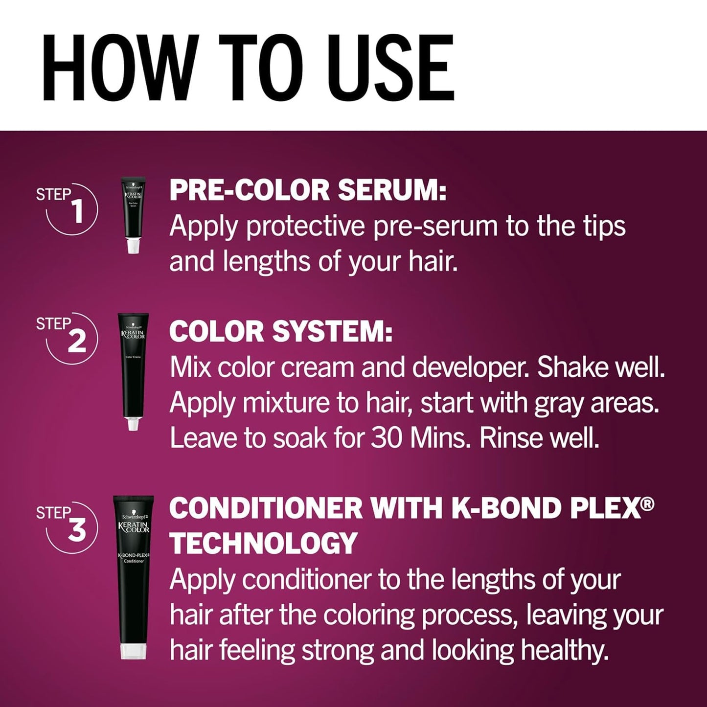 Schwarzkopf Keratin Color Anti-Age Hair Color Cream, 5.3 Berry Brown (Packaging May Vary), Pack of 1