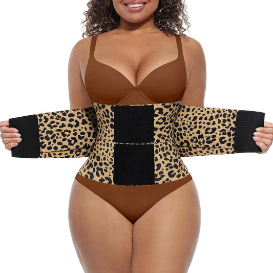 FeelinGirl Waist Trainer Long Torso Waist Cincher Trimmer Ab Belt Tummy Control Body Shaper Triple Wrap Women and Men
